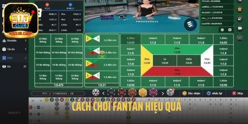 Cách chơi Fantan hiệu quả